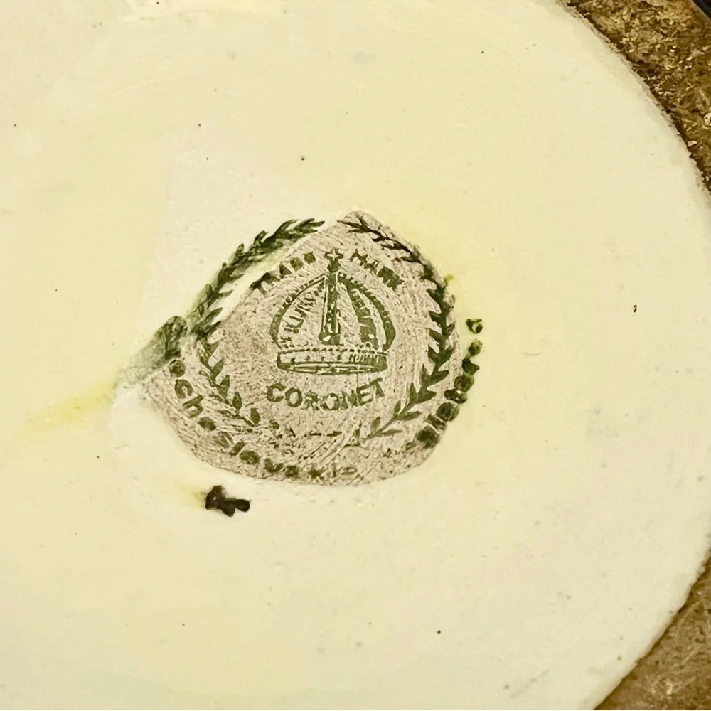 Czechoslovakia Coronet Porcelain Bowl 6.75